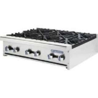 Turbo Air 12 in Stainless Countertop Hotplate w/ Manual Controls, LP