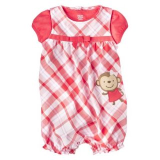 Just One YouMade by Carters Girls Romper and Bodysuit Set   REd/White/Plaid 6