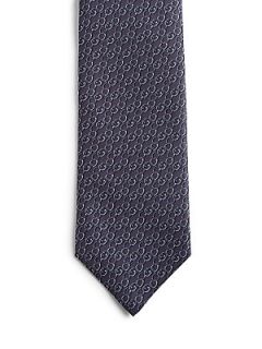 Gucci Interlocking G Chain Stripe Tie   Flannel