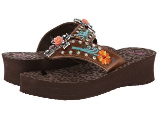 M&F Western Juley Womens Sandals (Brown)