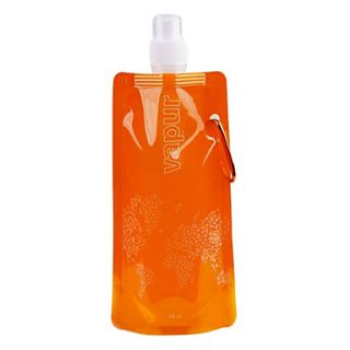 Outdoor Sport Portable Folding Water Bag Cartoon Water Bottle With Hook Holder 16oz (480ml) 20pcs/Lot