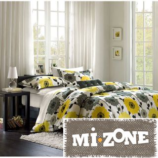 Mizone Blythe Yellow/grey 4 piece Comforter Set