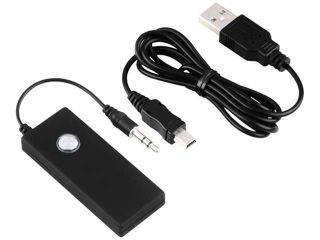 Insten Bluetooth Transmitter with 3.5 mm Audio Cable Compatible with HTC One M7, Black