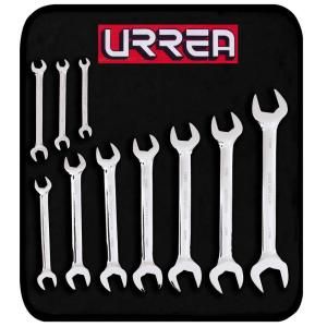 URREA Open End Chrome Wrench Set (10 Piece) 3000H