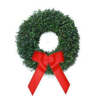 The Christmas Tree Company 24 in. Fresh Distinctive Boxwood Holiday Wreath BW0024