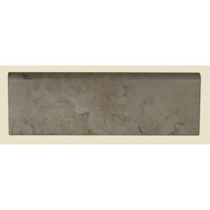 Daltile Brancacci Windrift Beige 3 in. x 9 in. Glazed Ceramic Bullnose Wall Trim Tile BC02S43091P2