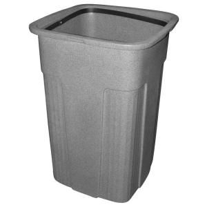 Toter 50 gal. Square Graystone Slimline Container 0SSC50 01GST