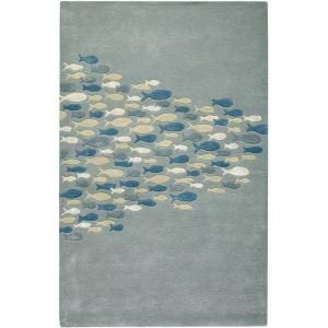 Home Decorators Collection School Pastel Blue 9 ft. 6 in. x 13 ft. 6 in. Area Rug 0790740330
