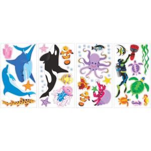 York Wallcoverings 5 in. x 11.5 in. New Speed Limit Awesome Ocean Peel and Stick Wall Decals SPD0002SCS