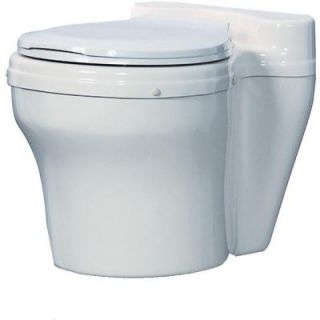 Sun Mar Dry Toilet Non Electric Waterless Toilet for use with Centrex Composting Toilet Systems in White SUN MAR DRY W