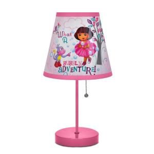 Nickelodeon 16 in. Dora The Explorer White Table Lamp DISCONTINUED WN500543