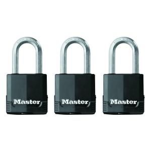 Master Lock Magnum 1 3/4 in. Covered Laminated Padlock with 1 1/2 in. Shackle (3 Pack) M115XTRILFCCSEN