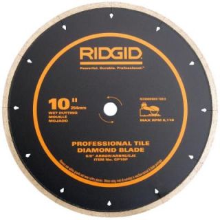 RIDGID 10 in. Diamond Edge Tile Circular Saw Blade CP10P