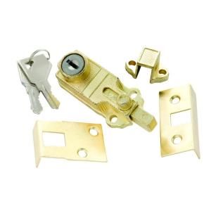 First Watch Security Polished Brass Keyed Cabinet Bolt 1100