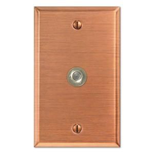 Creative Accents Steel 1 Video Wallplate   Antique Copper 9AC109VC