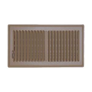 SPEEDI GRILLE 6 in. x 10 in. Brown Floor Vent Register with 2 Way Deflection SG 610 FLB