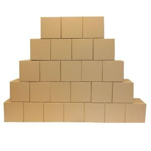 Plain Brown Box 16 in. x 16 in. x 16 in. Moving Box (25 Pack) CB1001040