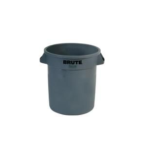 Rubbermaid Commercial Products BRUTE 10 gal. Gray Trash Container without Lid FG 2610 GRA