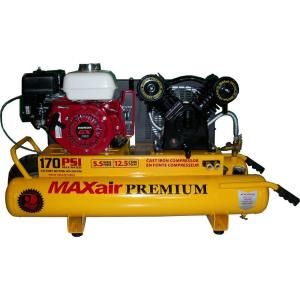 Maxair Premium Industrial 10 Gal. 5.5 HP Gas Honda Wheelbarrow Air Compressor TT55GE MAP