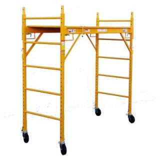Fortress 6 ft. x 6 ft. x 29 in. Rolling Drywall Scaffold Unit 1000 lb. Load Capacity HD0006DS
