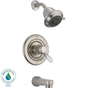 Delta Innovations 1 Handle Tub and Shower Faucet Trim Kit in Stainless (Valve Not Included) T17430 SS