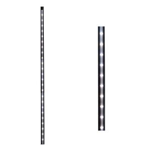 Deck Impressions 26 in. Black Linear Lighted Baluster (2 Pack) 90064 126PBL BK