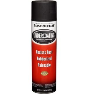 Rust Oleum Automotive 15 oz. Rubberized Undercoating Black Spray Paint 248657