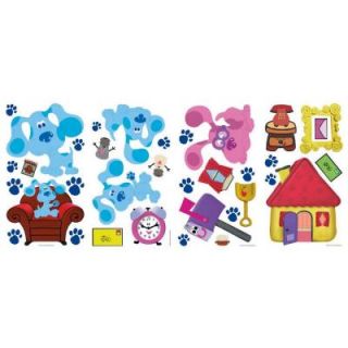 10 in. x 18 in. Blues clues 34 Piece Peel and Stick Wall Decals DISCONTINUED RMK1914SCS