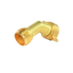 Camco 1 in. Brass 45 Degree MPT x FPT Hose Elbow 22603