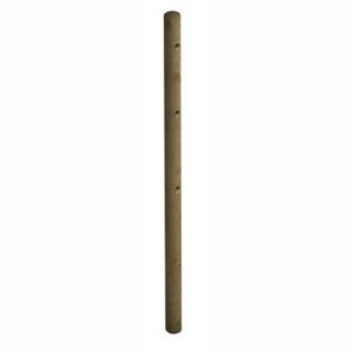 4 in. x 4 in. x 8 ft. Pressure Treated Wood Round Line Post 73040703