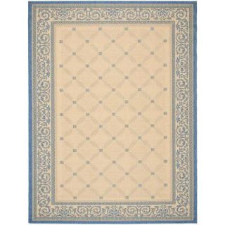 Safavieh Courtyard Natural/Blue 6.6 ft. x 9.5 ft. Area Rug CY1502 3101 6