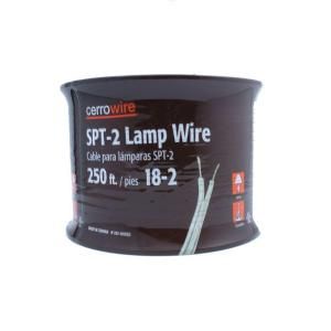 Cerrowire 250 ft. 18  Gauge 2 Conductor Clear Lamp Wire 252 1012G3
