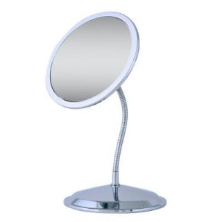 Zadro Double Vision Gooseneck Vanity Mirror in Chrome FG50