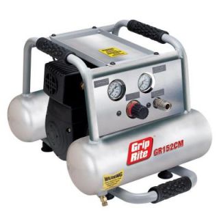 Grip Rite Pontoon Style 2 Gal. Portable Twin Tank Electric Compressor DISCONTINUED GR152CM