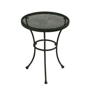 Wrought Iron Green Patio Side Table DISCONTINUED W3929 TS GR