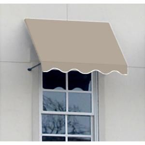 AWNTECH 3 ft. Dallas Retro Awning (31 in. H x 24 in. D) in Tan RR22 3T