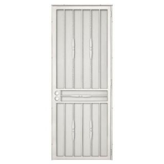 Unique Home Designs Cottage Rose 36 in. x 96 in. Navajo White Right Hand Outswing Security Door 5SH600NAVAJ96L