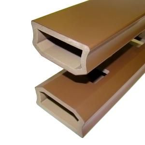 Veranda 1 1/4 in. x 3 1/2 in. x 6 ft. Bronze PVC Composite Stair Guard Rail Kit (2 Pack) DISCONTINUED RL7 RS BRZ R11 2PK