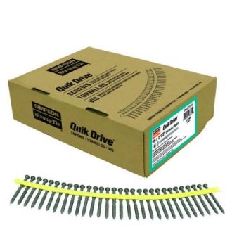 Simpson Strong Tie Quik Drive #9 x 2 1/2 in. Quik Guard Gray Collated Composi Lok Screw (1,000 Piece per Box) DCLG212S