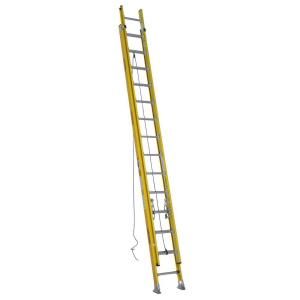 Werner 28 ft. Fiberglass D Rung Extension Ladder with 375 lb. Load Capacity Type IAA Duty Rating D7128 2