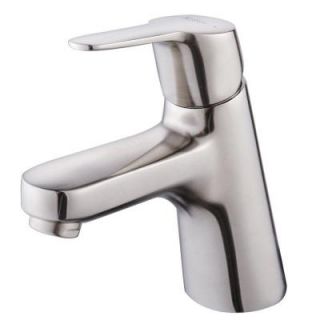 KRAUS Ferus Single Hole 1 Handle Low Arc Bathroom Faucet in Brushed Nickel KEF 14901BN