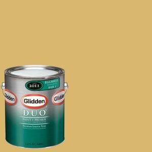 Glidden DUO 1 gal. #GLY31 01E Dusty Gold Eggshell Interior Paint with Primer GLY31 01E