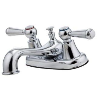 Pfister Pfirst Series 4 in. Centerset 2 Handle Mid Arc Bathroom Faucet in Polished Chrome G1485000