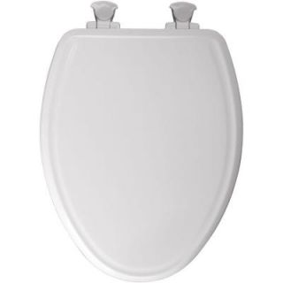 Church Elongated Closed Front Toilet Seat in White DISCONTINUED 685E2 000