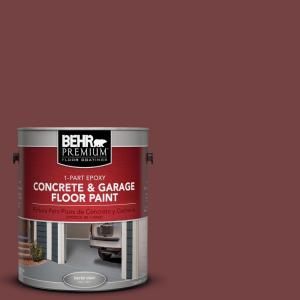 BEHR Premium 1 Gal. #PFC 04 Tile Red 1 Part Epoxy Concrete and Garage Floor Paint 93001