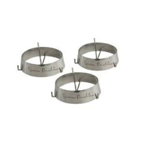 TCG Small Round Stainless Rings with Spikes (Set of 3) SR8033