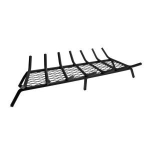 Pleasant Hearth 1/2 in. Steel Grate 33 in. 7 Bar with Ember Retainer BG5 337EM