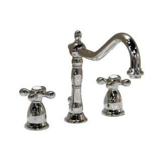 Barclay Products Roma 8 in. Widespread 2 Handle High Arc Bathroom Faucet in Polished Chrome DISCONTINUED I1426 MC CP