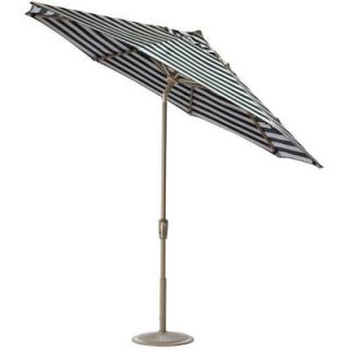 Home Decorators Collection 7.5 ft. Auto Tilt Patio Umbrella in Maxim Forest Sunbrella with Champagne Frame 1548820690