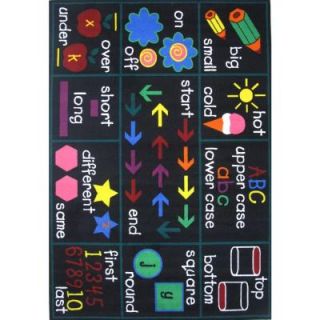 LA Rug Inc. Fun Time Compare Multi Colored 5 ft. 3 in. x 7 ft. 6 in. Area Rug FT 169 5376